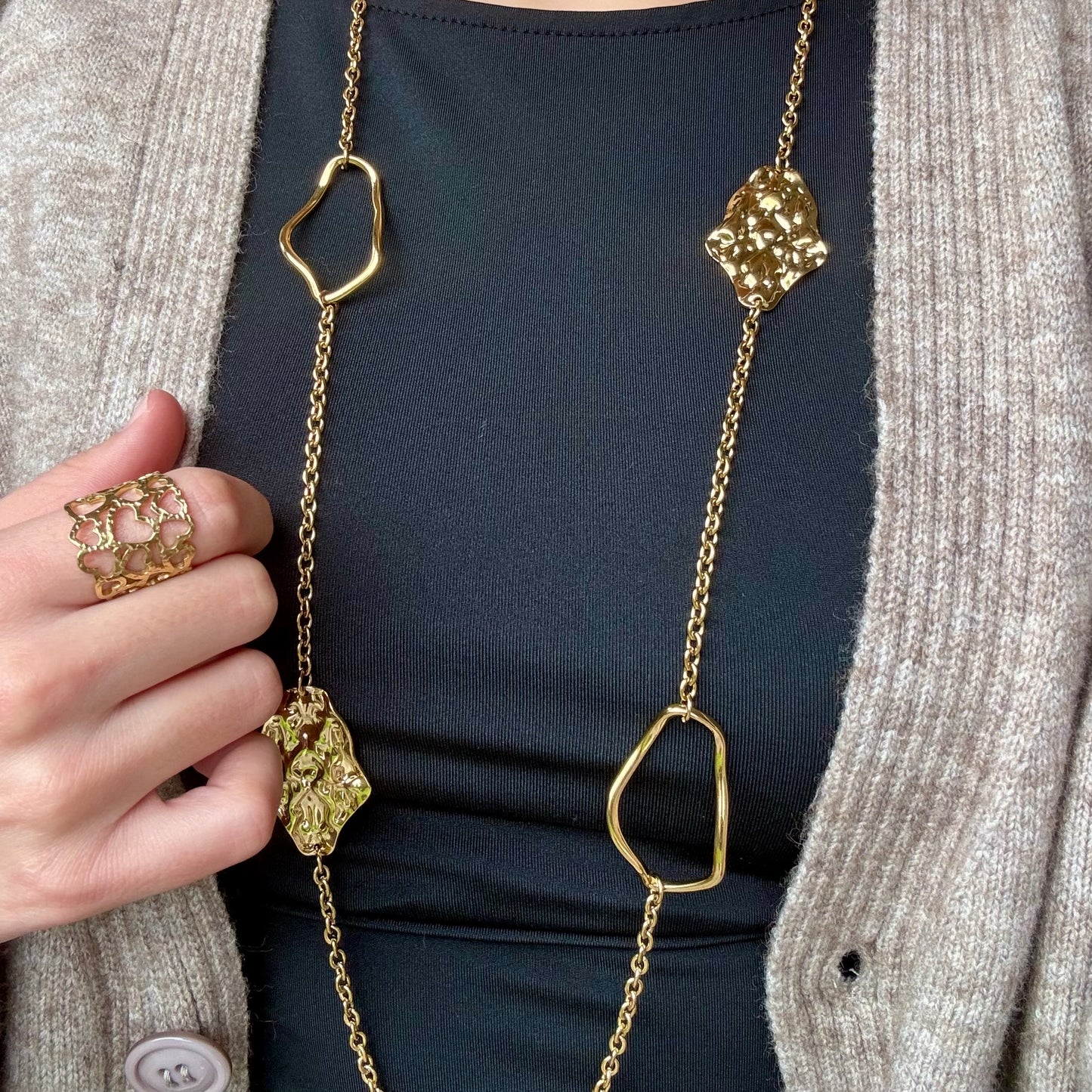 Collier Sautoir Ambre