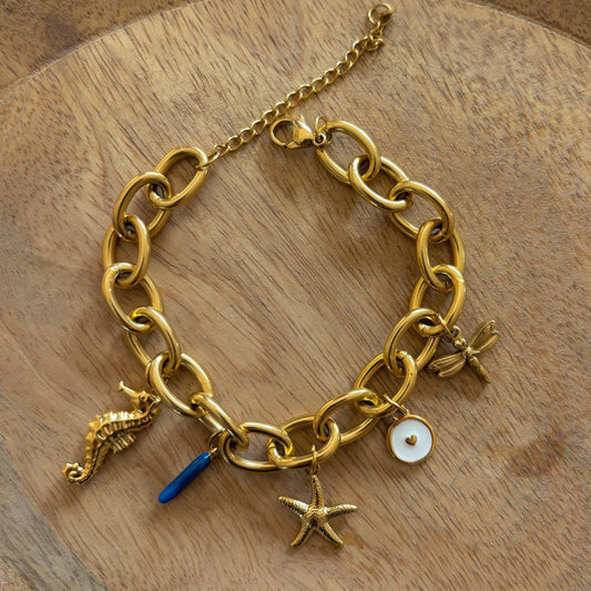 Bracelet chaîne Peach | Personnalisable