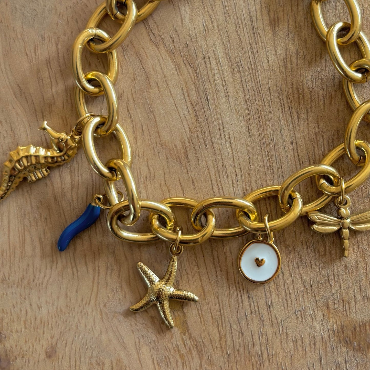 Bracelet chaîne Peach | Personnalisable