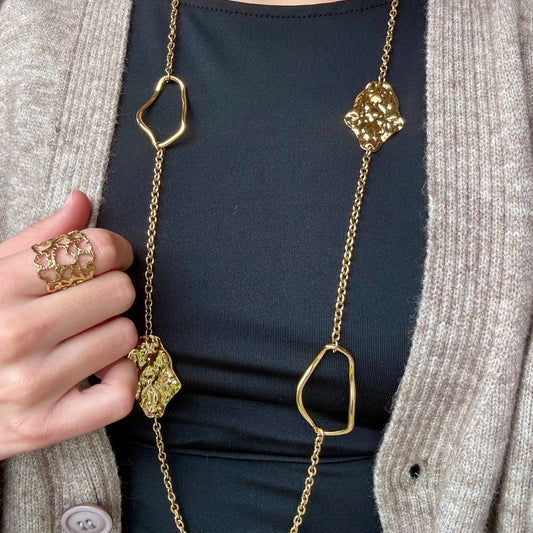 Collier Sautoir Ambre